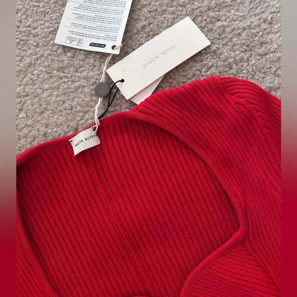 Magda Butrym red knit maxi dress - Picture 9 of 12